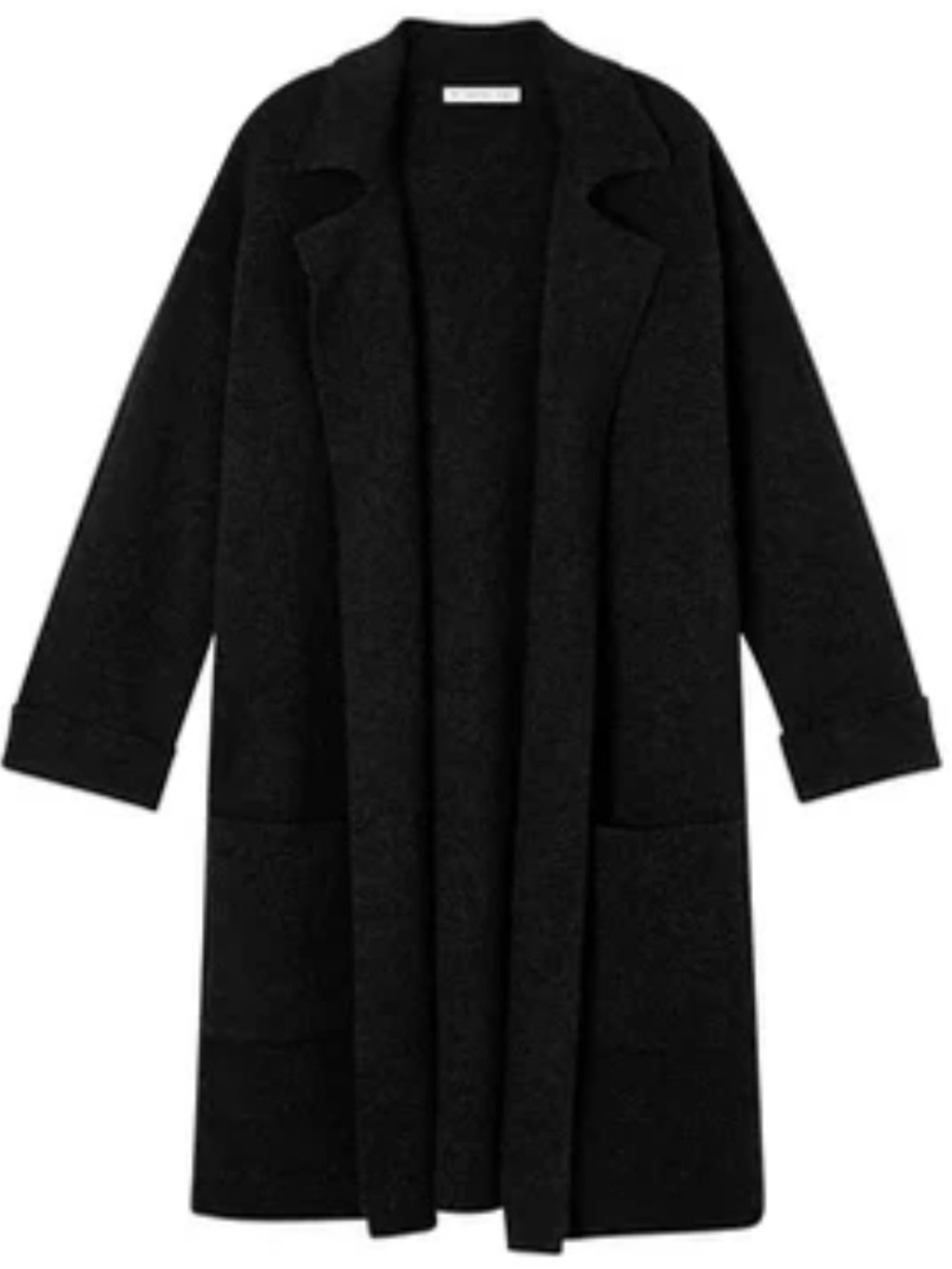 The Cashmere Project Double Knit Overcoat Duster black NWT